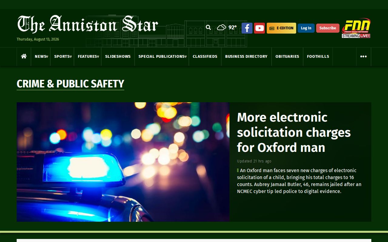 Calhoun County crime news and mugshots section at the Anniston Star